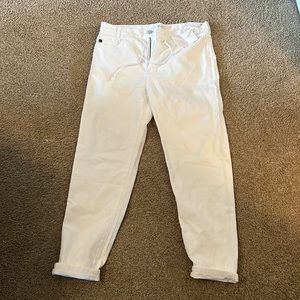 NWT white KanCan jeans relaxed fit with drawstring.
